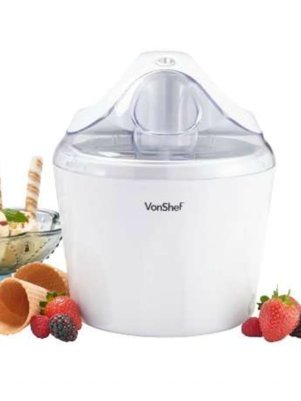 VonShef 1.5L Ice Cream, Frozen Yogurt, and Sorbet Maker NWT